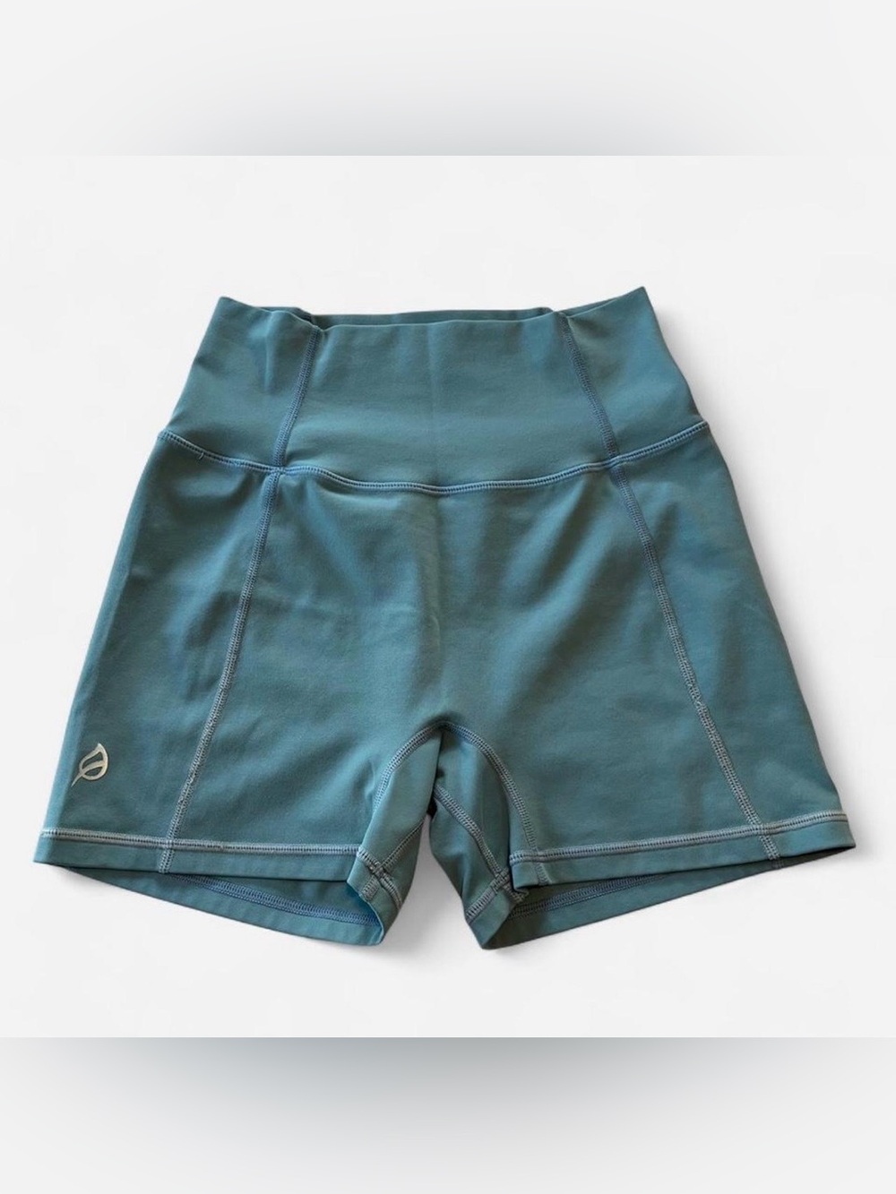 P'tula High-Waist Bike Shorts - Teal